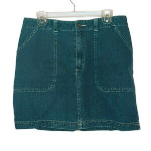 High Sierra Womens Denim Skirt Size 16 Blue Cotton Casual Style Y2K Vintage